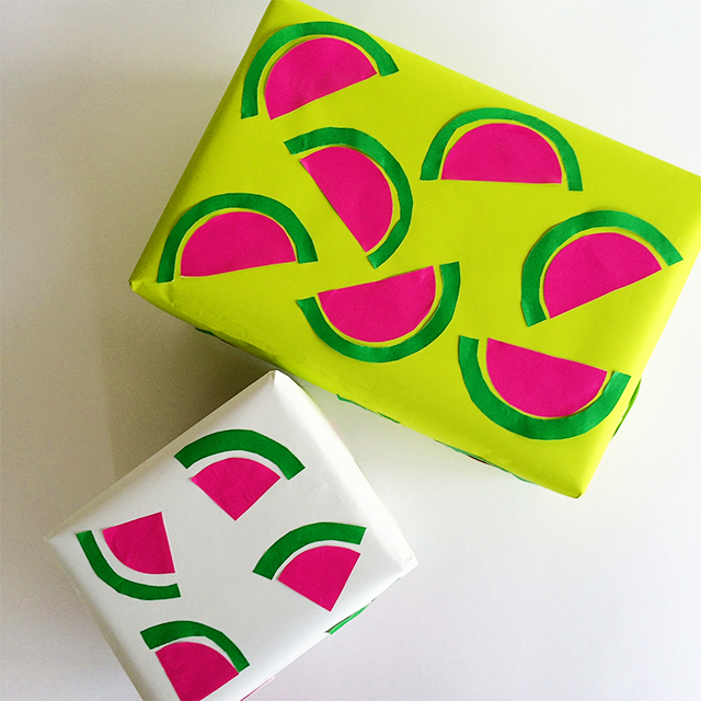 Watermelon DIY Wrap presents
